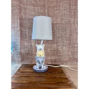 NoJo Play Day Pals Animal Nursery Lamp Shade~Molded Plastic with Cotton Shade
